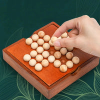 1Set Europe Board Game Single Chess Peg Solitaire Diamond Move Independently Cognitive Ability Toy Classical Educational Toys Econic Blanks