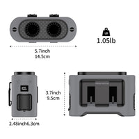 Socoolfan 14500mAh Outdoor Fan Portable Waist Hanging Neck Strong Dual Air Vents Fans for Travel Sports Courier Outdoor Working Quick Pick Grocers