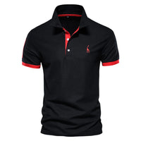 Dropshipping Polo Giraffe Shirt Men Quality Embroidery Summer Short Sleeve Polo Casual Business Social Mens Polos BR Size Quick Pick Grocers