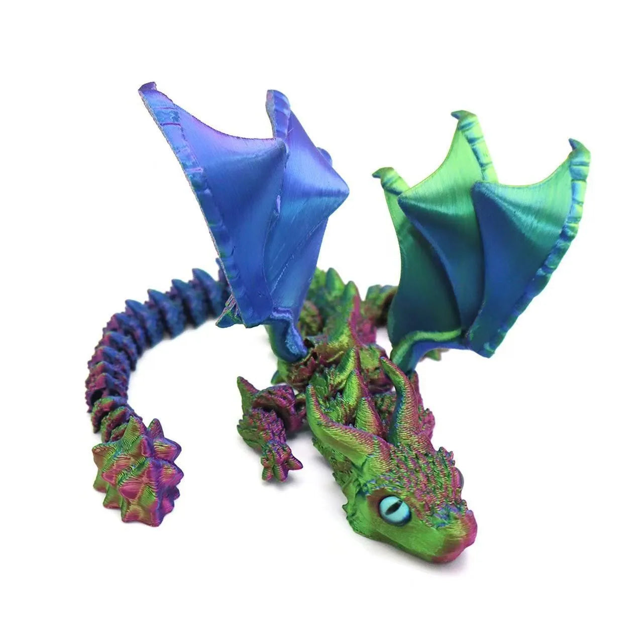 3D Printed Magic Dragon Movable Joint Fidget Toy Rotatable Articulated Office Desktop Ornament Adults Kid Toy Crafts Gift Quick Pick Grocers