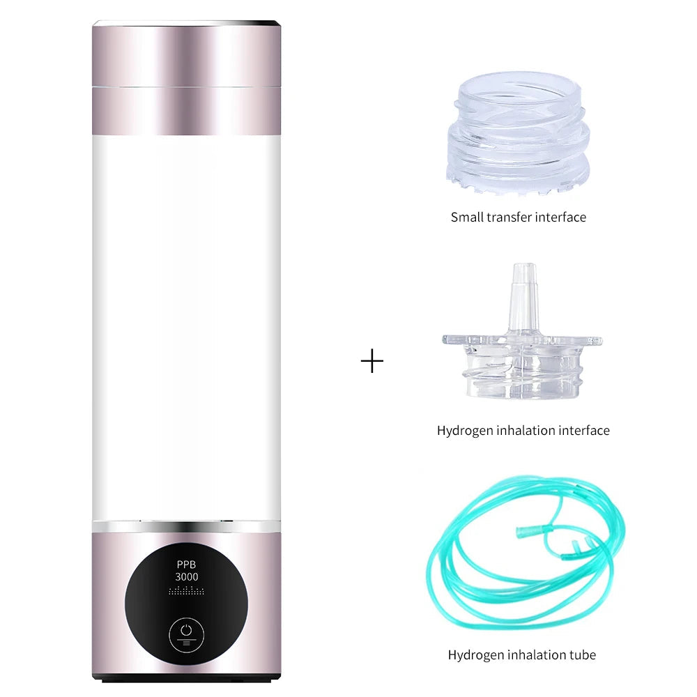 BlueVida New 8th Generation Nano Hydrogen Water Generator Bottle DuPont SPE/PEM Water Hydrogenator With H2 Inhaler-Touch Button Quick Pick Grocers
