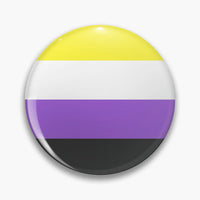 LGBT Rainbow Flag Button Pins Gay Lesbian Bisexual Trans Pansexual Symbol Tinplate Brooches Lapel Badges Backpack Jewelry 44mm Quick Pick Grocers