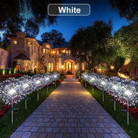 1 Pack Solar Firework Light Outdoor,IP65 Waterproof Solar Garden Flower Lights With 8 Lighting Modes For Outdoor Lighting Econic Blanks