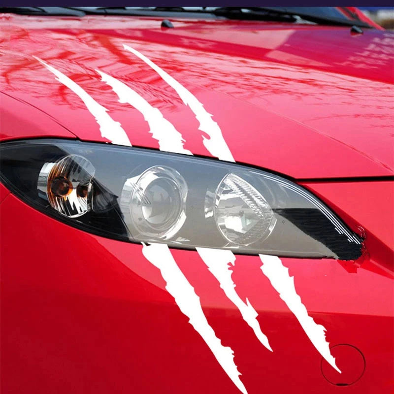 Reflective Monster Claw Car Sticker – Scratch Stripe Headlight Decal | Waterproof Vinyl Auto Exterior Decoration Accessories Econic Blanks