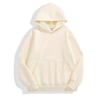 16.9oz 480gsm Heavy Weight Cotton Plus Velvet Hooded Sweater Men Thickened Tight Polar Fleece Pullover Hoodie Women Sweatshirt Econic Blanks