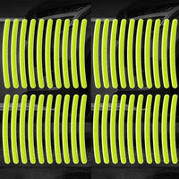Car Wheel Hub Reflective Stripes - Safety Tire Warning Stickers for Night Driving Econic Blanks
