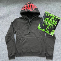 Sy Jacket and Trousers Sports Jogging Men Cotton Hoodie Young Fashion Hooded Tops Pants Women's Streetwear Coats Warm Tracksuit Econic Blanks
