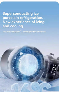 JPNPL 4000mAh Hanging Ice Pack Handheld High-speed Fan Folding 100 Speed Infinitely Adjustable Fan Portable For Outdoor Neck Quick Pick Grocers
