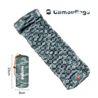 Outdoor Camping Inflatable Mattress Sleeping Pad With Pillows Ultralight Air Mat Built In Inflator Pump Hiking Econic Blanks