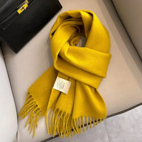 Winter Narrow Scarf 28 Color 100% Wool Scarf Hot Selling Solid Color Scarf Men's and Women's Universal Warm and Cold proof Scarf Quick Pick Grocers