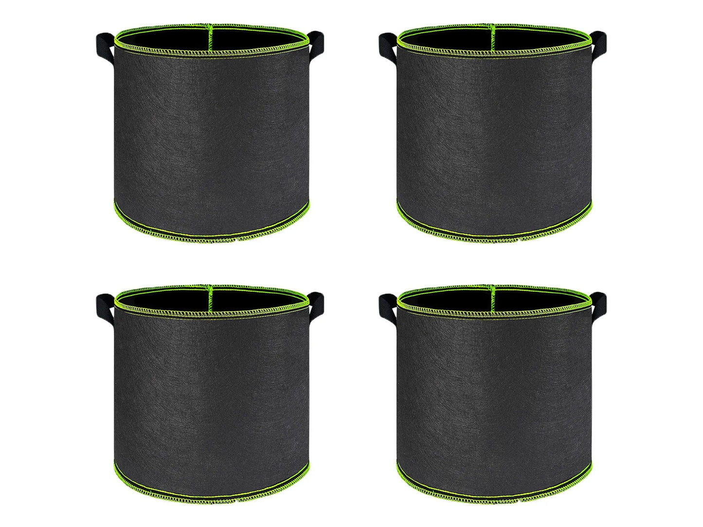 Vegetable/Flower/Plant Grow Bags 2/3/5/7/10 Gallon Thickened Non-Woven Grow Bags Aeration Fabric Pots with Handles Flower Pot Quick Pick Grocers