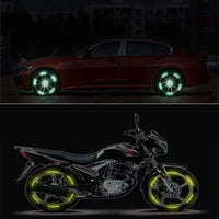 Car Wheel Hub Reflective Stripes - Safety Tire Warning Stickers for Night Driving Econic Blanks