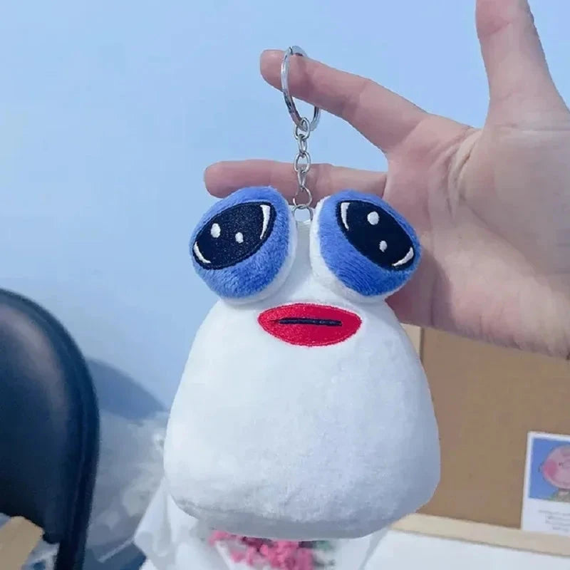 Hot 10cm Game My Pet Alien Pou Plush Keychain Furdiburb Emotion Alien Plushie Stuffed Animal Pou Doll For Kids Birthday Gift Econic Blanks