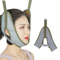 Over Door Hanging Neck Traction Kit Cushion Belt Brace Adjustable Cervical Correction Stretcher Back Head Massager Econic Blanks