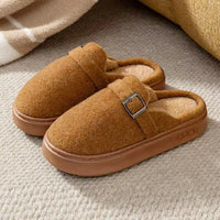 Winter Women's Slippers Home Plush Luxury Designer Woman Shoes Indoor Fluffy Fashion Platform Fuzzy Fur Slides Elegant Flat Soft Purest Peak