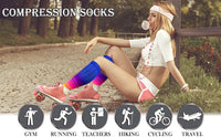 58 Styles 3 Pairs/Pack Compression Socks Knee High 30MmHg  Women Men Sports Socks Edema Diabetes Varicose Veins Running Socks Quick Pick Grocers