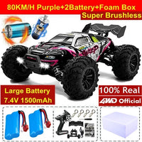 4WD Remote Control Car Off Road 4x4 RC High Speed Buggy Truck Super Brushless 50 or 80KM/H Fast Drift Racing Toy Kids Adults Econic Blanks