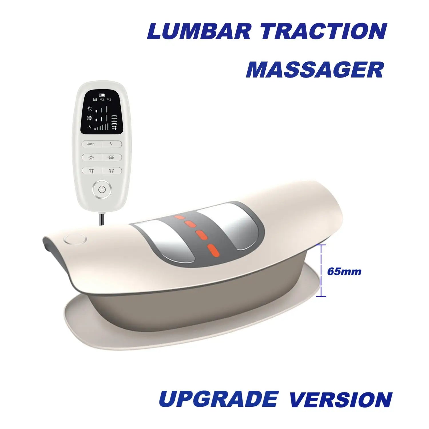 4 in 1 Lumbar Traction Device with Dynamic Airbag Traction Back Stretcher Adjustable Waist Back Massager for Muscle Relax Quick Pick Grocers