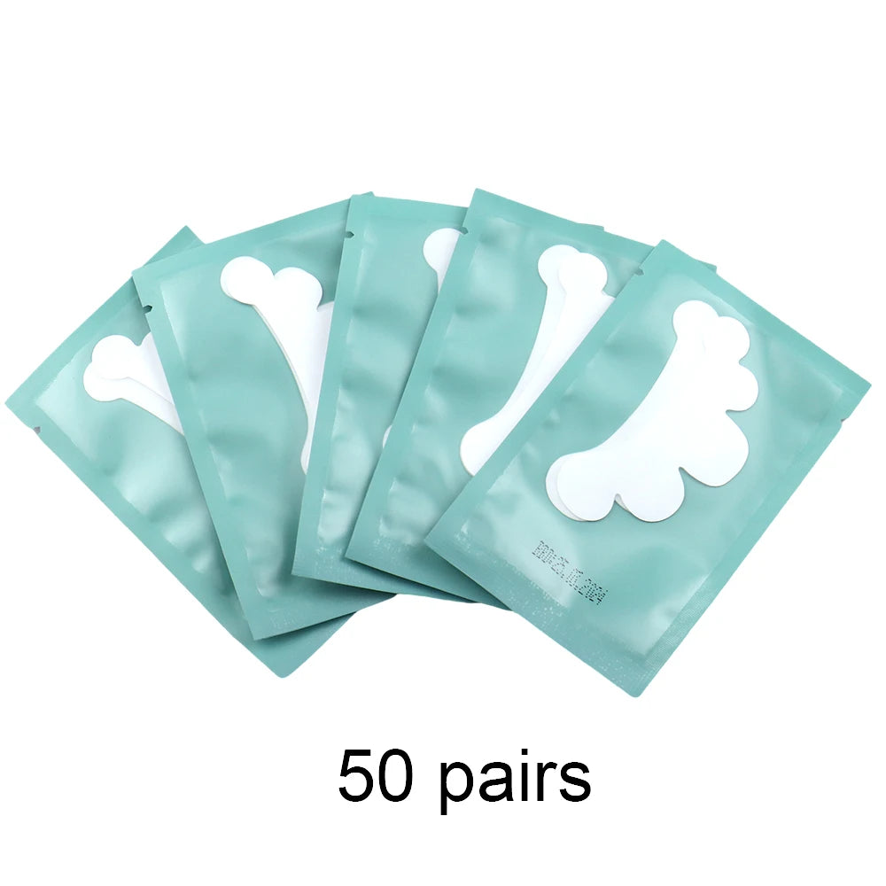 20/50Pairs Lash Extension Eye Stickers Hydrogel Patches Grafting Eyelashe Under Eye Pads Eyelashes Extension Lashes Tools Makeup Quick Pick Grocers