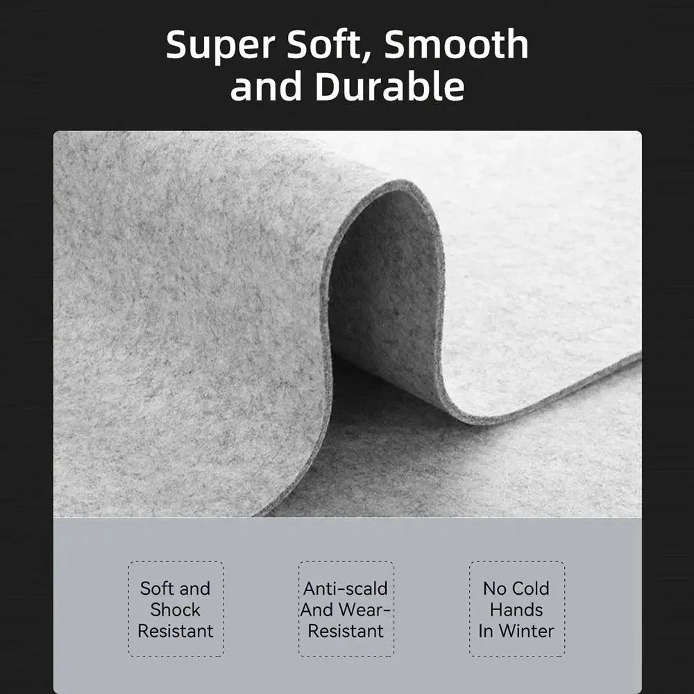 Gaming Accessories Wool Felt Mouse Pad Large Size Writing Mat Keyboard Mice Mat Non-slip Home Office Computer Desk Protector Econic Blanks