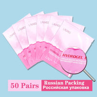 25/50/100Pairs Eye Patches Under Eyelash Pads for Building Hydrogel Paper Patches Lint Free Stickers for False Eyelashes LAUKISS Quick Pick Grocers