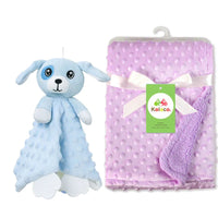 Personalized Newborn Baby Blanket with Name Custom Stroller Sleeping Dolls Animal Security Towel Gift Set for Baby Shower Gifts Purest Peak