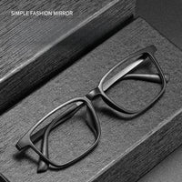 FIRADA Fashion Comfortable Glasses Retro Business Titanium Eyewear Square Optical Prescription Eyeglasses Frame For Men A1003 Econic Blanks