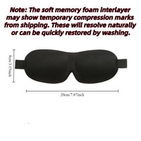 3D Sleep Mask Blindfold Sleeping Aid Soft Memory Foam Eye mask for Sleeping Travel Blockout Light Slaapmasker Eye Cover Quick Pick Grocers