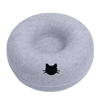 B-Tunnel Donut Cat Bed Interactive Tunnel Pet Felt Indoor Toys Cats House Kitten Training Toy Cat Kennel Cat Accessories Quick Pick Grocers