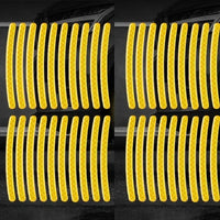 Car Wheel Hub Reflective Stripes - Safety Tire Warning Stickers for Night Driving Econic Blanks