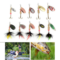 Metal Spoon Spinner Lure 2 to 8g 3.5g 10pcs/Lot Spoonbait Crankbaits Fishing Wobblers For Pike Crochet Set Bait Tackles Econic Blanks