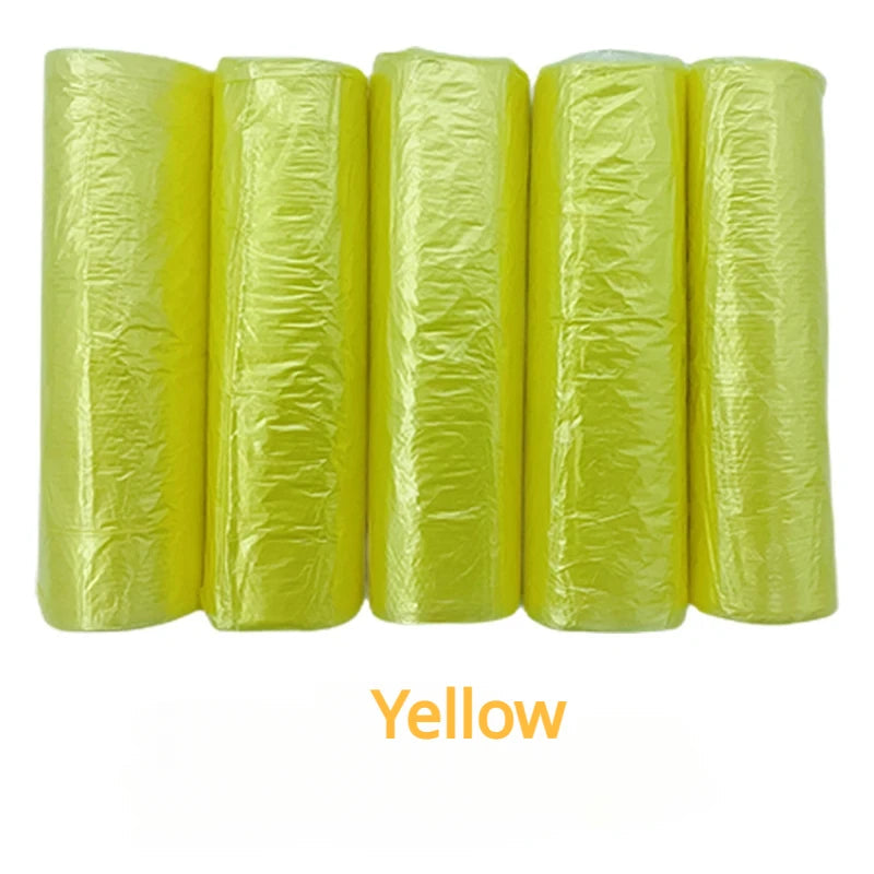 100PCS Mixed Color Thicken Disposable Garbage Bags Kitchen Storage Trash Can Liner Bags Protect Privacy Plastic Waste Bag Econic Blanks