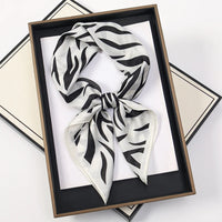 60Colors Luxury Scarf Women 70*70Cm Silk Feel Square Hair Wrapping Foulard Satin Shawl Big Size Head Bandana Hijab Handkerchief Quick Pick Grocers