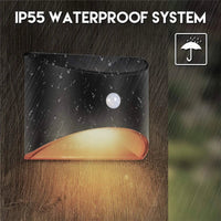 LED Solar Light Outdoor Motion Sensor Wall Lights Waterproof Garden Wall Lamp Solar Power Lighting Decorative Wall Stair Fence Quick Pick Grocers