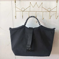 2026 Fashion Simple Letter Canvas Bag, Commuter Handbag, Large Capacity Handbag, Women's Bag Quick Pick Grocers