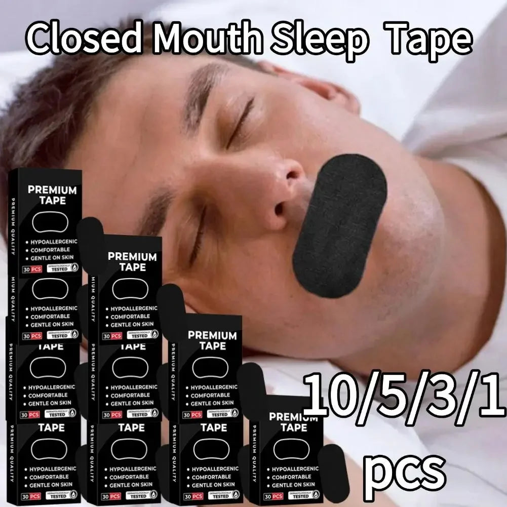 Anti Snoring Sleep Mouth Tape, Best Breathing Nasal Strips Medical Grade Improved Sleeping Snoring Relief Purest Peak
