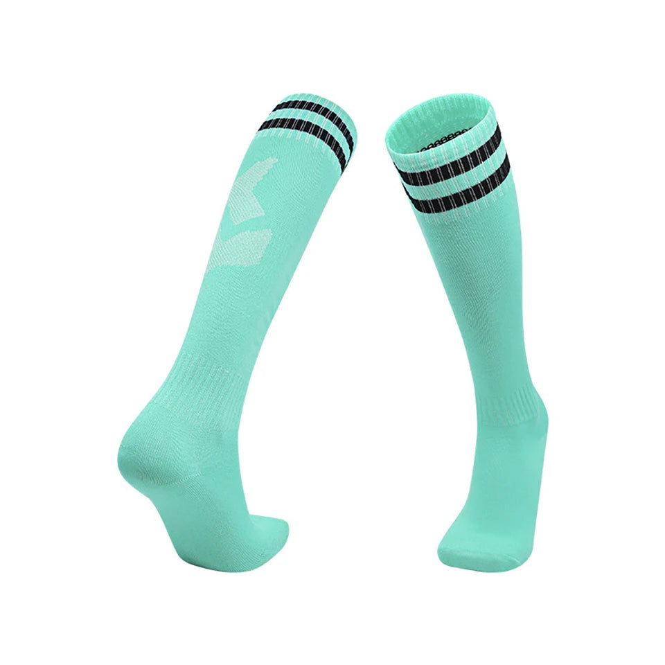 Loogdeel Football Socks Long Tube Knee Cotton Adults Children Legging Stockings Non-slip Soccer Baseball Running Sports Socks Quick Pick Grocers
