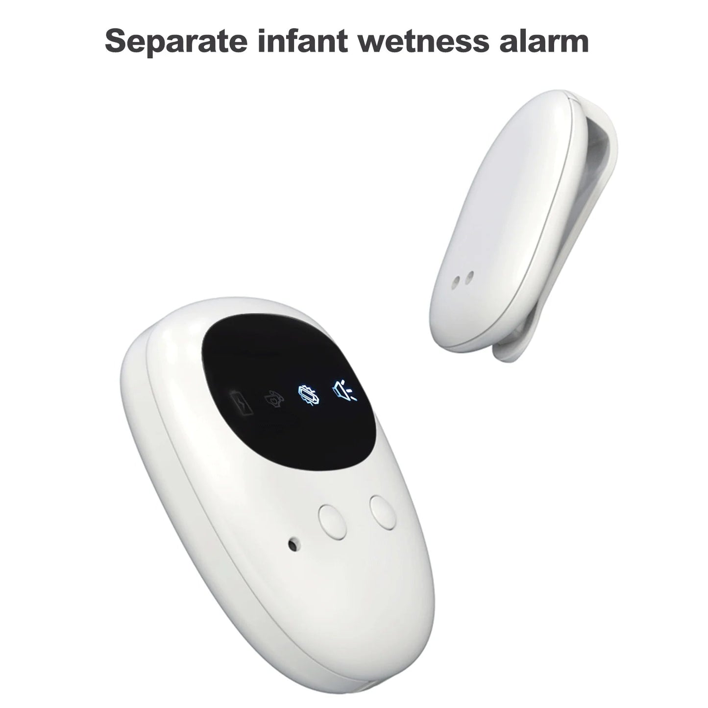 Wireless Bedwetting Alarm Pee Alarm with Receiver for Boys Grils Kids Potty Training Elder Care 10-20M Range Vibration Reminding Purest Peak