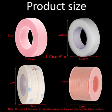 1/3/5 Rolls Eyelashes Extension Tape PE Adhesive Tools Under Eye Pads For Micropore Lashes Grafting Supplies Lash Lifting Tapes Quick Pick Grocers