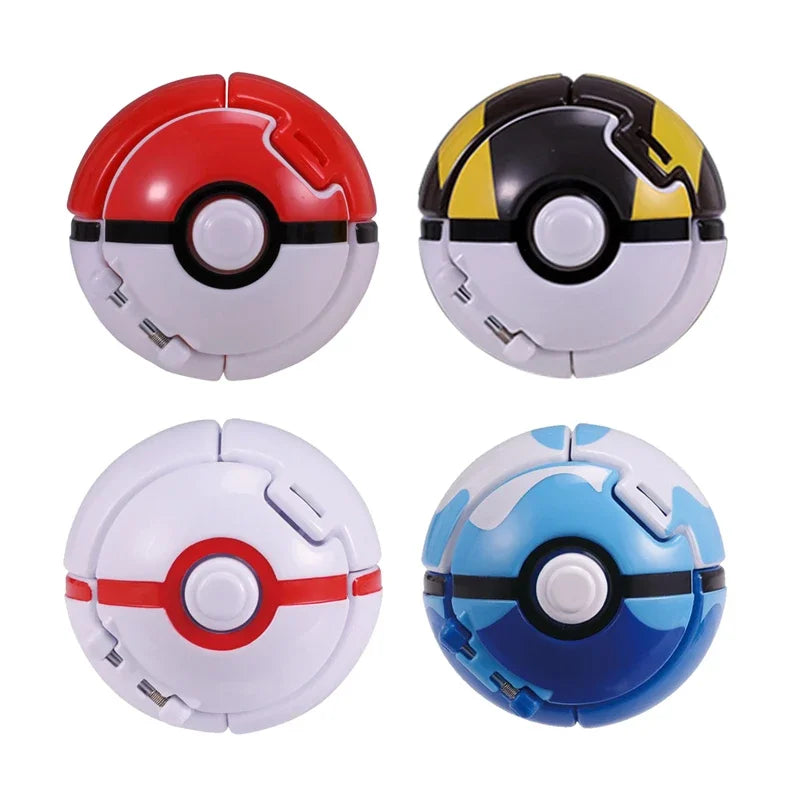Pokemon Elf Ball Pokeball Anime Figure Cartoons Pikachu Charizard Piplup Kyogre Pocket Monster Pet Anime Action Model Toy Gifts Quick Pick Grocers