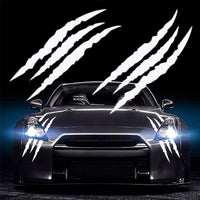 Car Stickers Ghost Claw Car Hood Vinyl Sticker Creative Modification Reflective Stickers Devil Paw Scratches Car Decoration Econic Blanks
