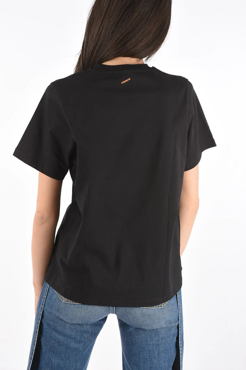 Women'S Golden Cherry Print Short Sleeve Stylish Round Neck Perfect for Spring Outfits Cherry Themed Items Aesthetic Clothes Quick Pick Grocers
