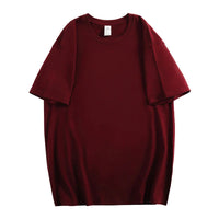 100% Cotton Five Half Sleeve Men's Women Summer T-shirt Loose Short-sleeved Casual Basic Shirt O Neck Solid Color Tops Quick Pick Grocers