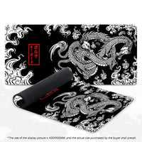 Japanese Dragon Large XXL Gaming Mousepad 900x400 700x300 Speed Desk Mat Anime Theme Keyboard Gamer Mouse Pad for Esports Econic Blanks