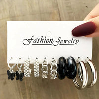 Modyle Gold Color Dangle Earrings Set Butterfly Acrylic Hollow Drop Earrings for Women Heart Hoop Earring Fashion Jewelry Gifts Econic Blanks