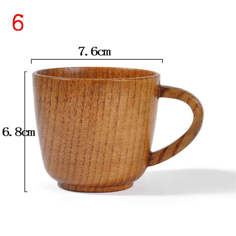 Wooden Big Belly Cups Handmade Natural Spruce Wood Cups Beer Tea Coffee Milk Water Cup Kitchen Bar Drinkware for Kitchen Quick Pick Grocers
