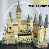New Magic Castle Micro Building  Blocks Light Up Street View Architecture Creative MOC Model Kit  Kids Christmas Birthday Gifts Purest Peak Salt
