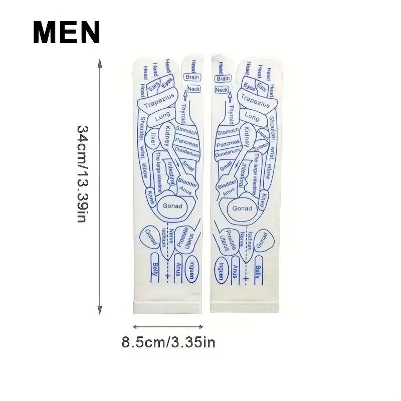 Physiotherapy Foot Care Massage Relieve Tired Feet Sock Acupressure Foot Massager Reflexology Socks Foot Acupoint Massage Tool Quick Pick Grocers
