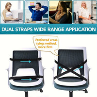 Ergonomic Memory Foam Lumbar Support Back Cushion Econic Blanks