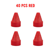 20/40/60 PCS Colorful Windproof Skate Marker Cones Roller Football Marking Cup Soccer Training Equipment Quick Pick Grocers